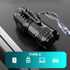 Portable Three-eyed Monster Mini Flashlight