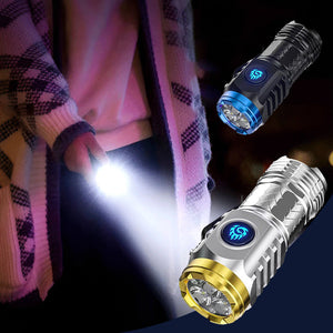 Portable Three-eyed Monster Mini Flashlight